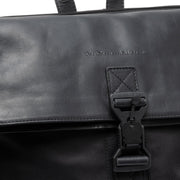 Solid Antique Brass Hardware &amp; Heavy-Duty Dual Zipper Detail on Trondheim Full-Grain Leather Laptop Backpack para Mujer