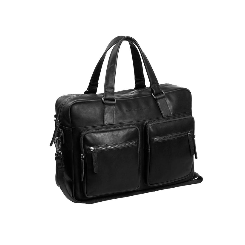 Misha Full-Grain Leather Laptop Bag para Mujer
