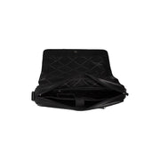 Richard Full-Grain Leather Laptop Bag para Hombre - Structured Side Profile Showing Gusset Depth &amp; Expansion Capacity