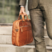 Seth Full-Grain Leather Laptop Bag para Hombre – Vista alternativa del producto 3