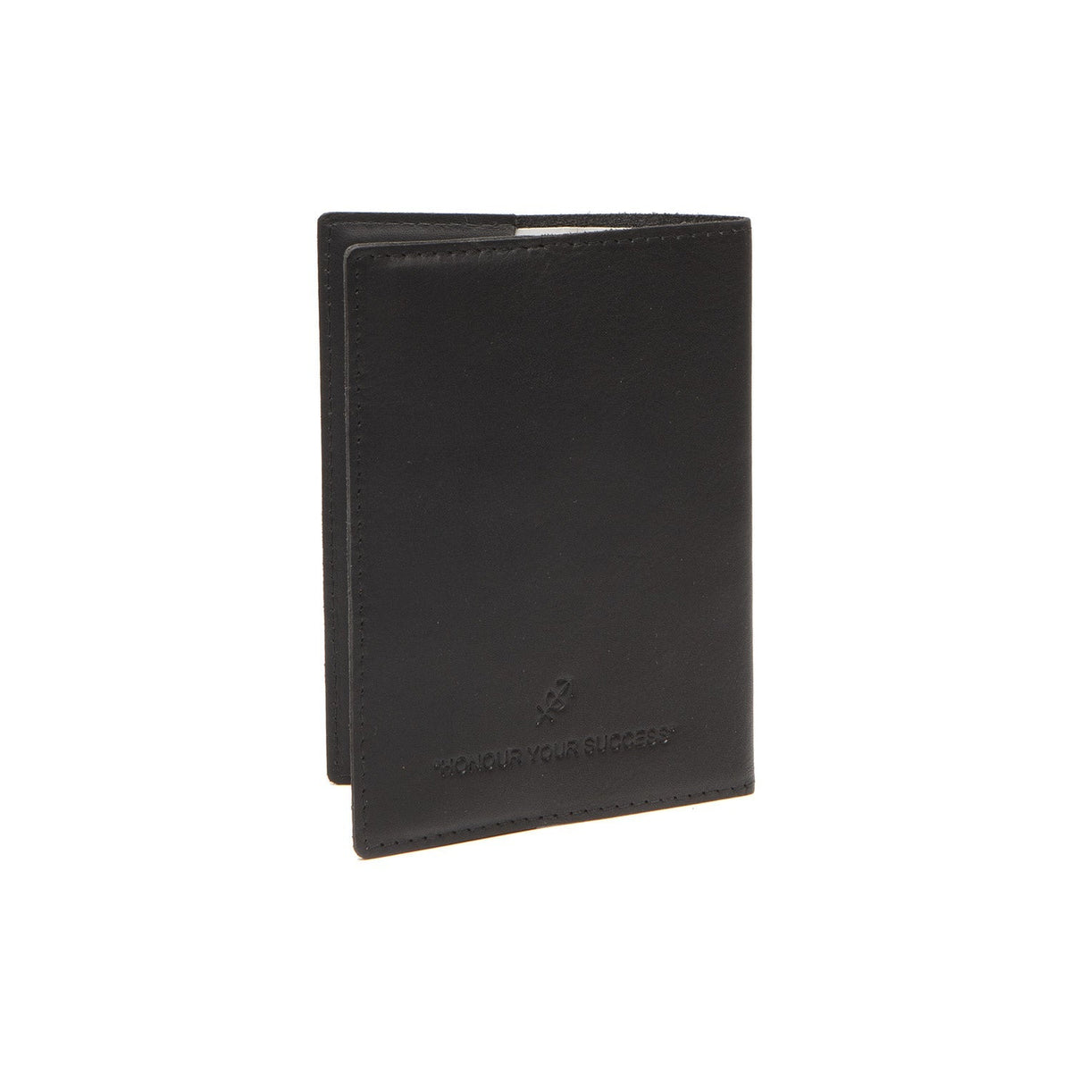 Detalle de cerca of Classic Collar &amp; Heavy-Duty Zipper Hardware on Leather Passport Case