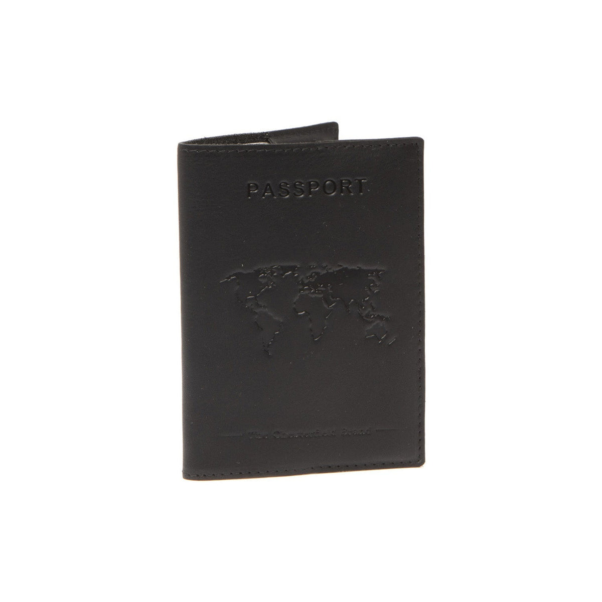 Leather Passport Case in Classic 100% Full-Grain Leather - Vista frontal y silueta a medida | Comprar online