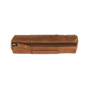 Cognac Leather Pencil Case Lea para Mujer, detail view 4