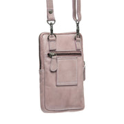 Tailored Rib Cuffs &amp; Hem Craftsmanship Construction Detail on Salta Cuero flor integral Phone Bag