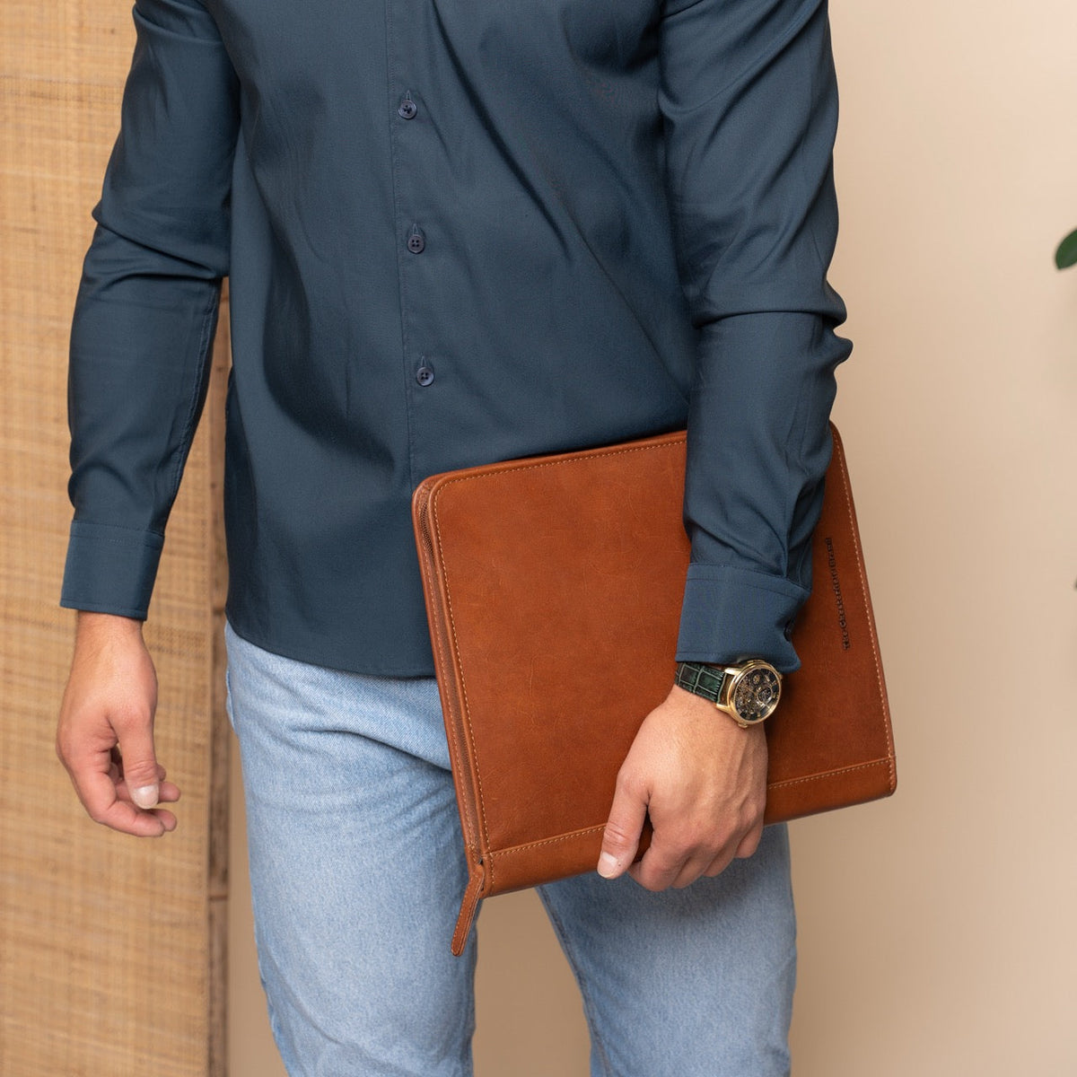 Leather Portfolio Barnet para Mujer – Vista alternativa del producto 2