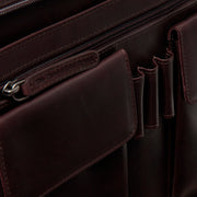 Brown Leather Portfolio Moreton para Mujer, detail view 3