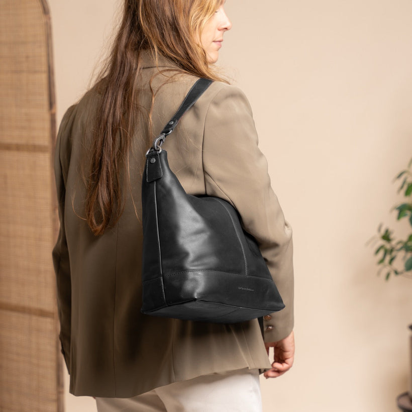Amelia Full-Grain Leather Shoulder Bag para Mujer