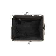 
Solid Antique Brass Hardware & Heavy-Duty Dual Zipper Detail on Andrade Bolso de hombro de cuero flor