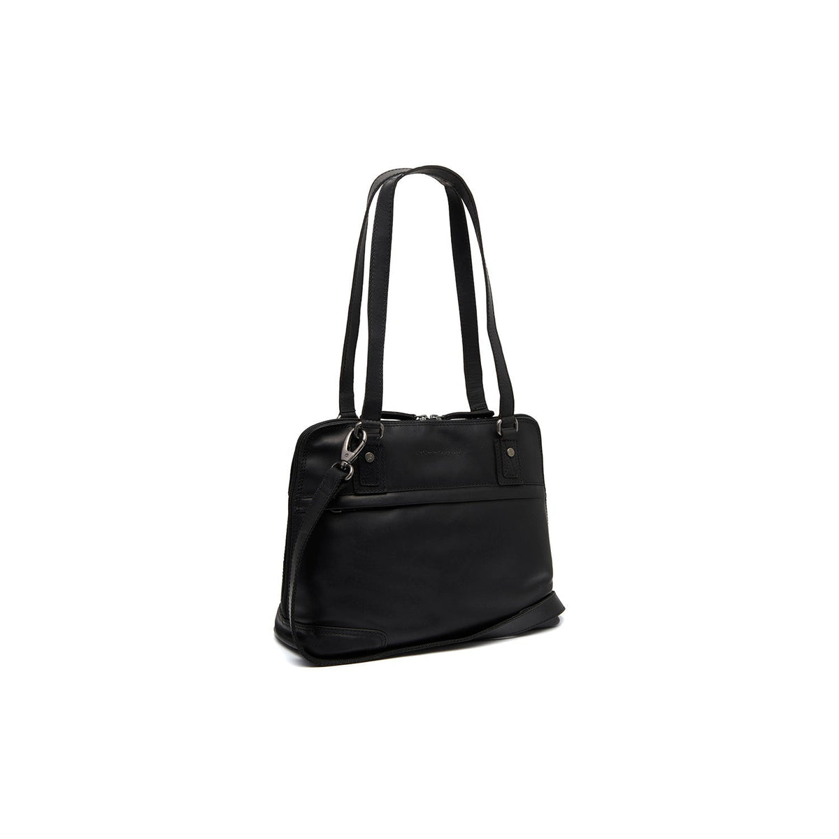 Belgrado Full-Grain Leather Shoulder Bag in Classic 100% Full-Grain Leather - Full Exterior Front Profile View | Buy Online