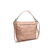 Bolivia Full-Grain Leather Shoulder Bag para Mujer in Classic 100% Full-Grain Leather - Full Exterior Front Profile View | Comprar online