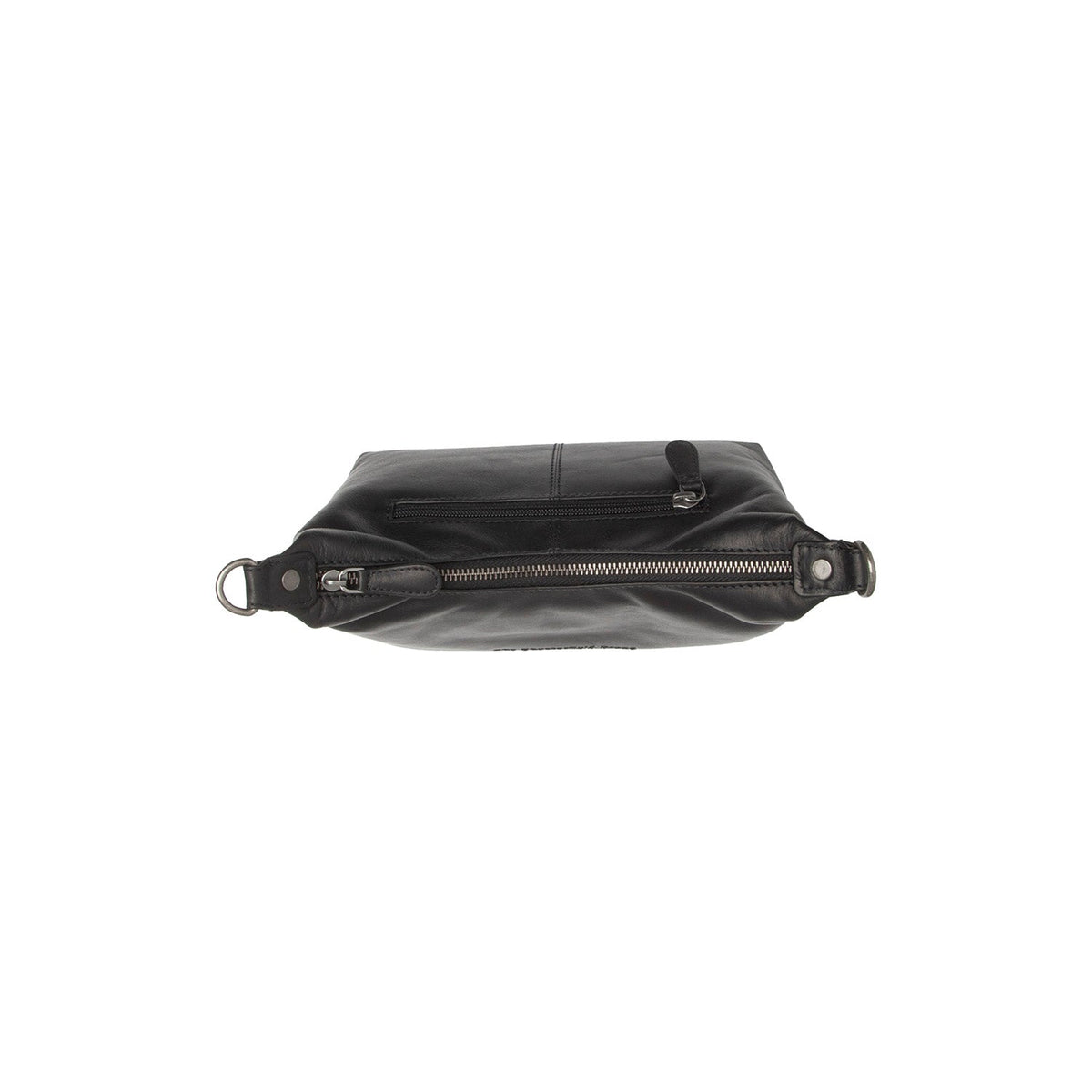 Solid Antique Brass Hardware &amp; Heavy-Duty Dual Zipper Detail on Christie Full-Grain Leather Shoulder Bag para Mujer