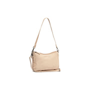 Irving Full-Grain Leather Shoulder Bag para Mujer in Classic 100% Full-Grain Leather - Full Exterior Front Profile View | Comprar online