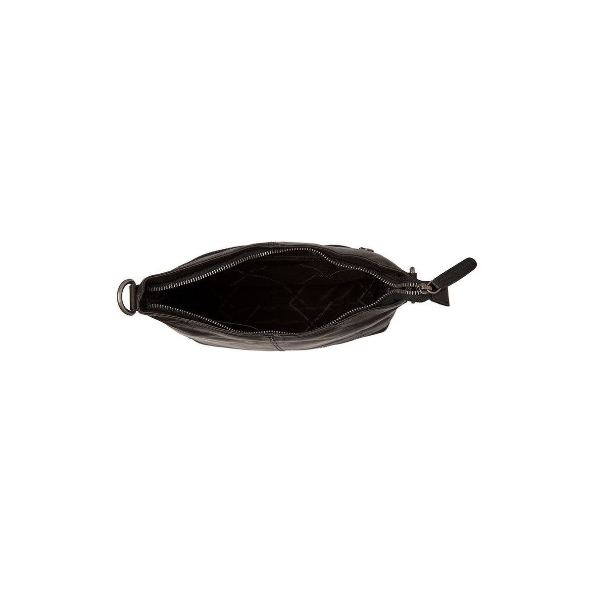Jen Full-Grain Leather Shoulder Bag para Mujer - Structured Side Profile Showing Gusset Depth &amp; Expansion Capacity