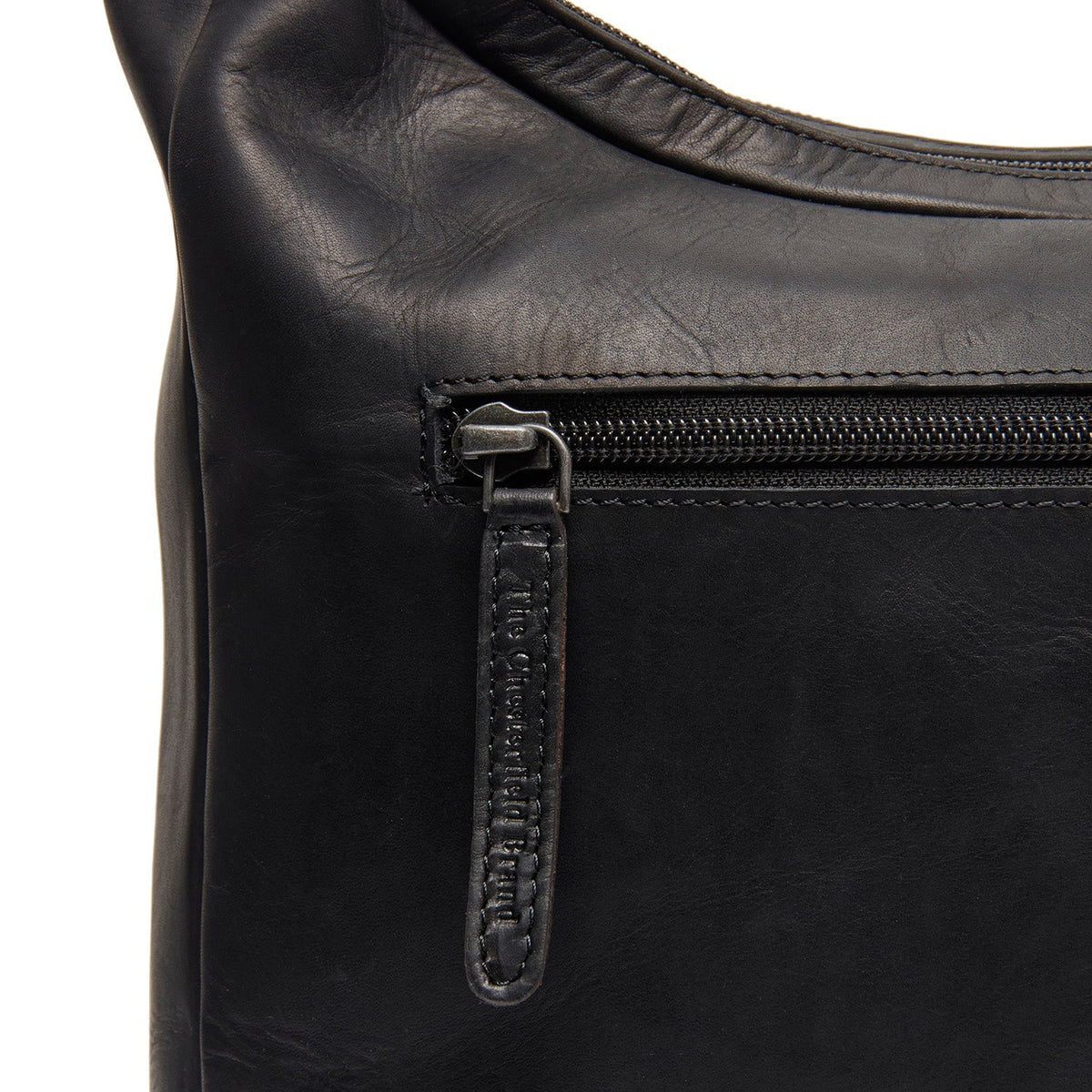 
Olvia Bolso de hombro de cuero flor - Perfil lateral estructurado con profundidad de fuelle
