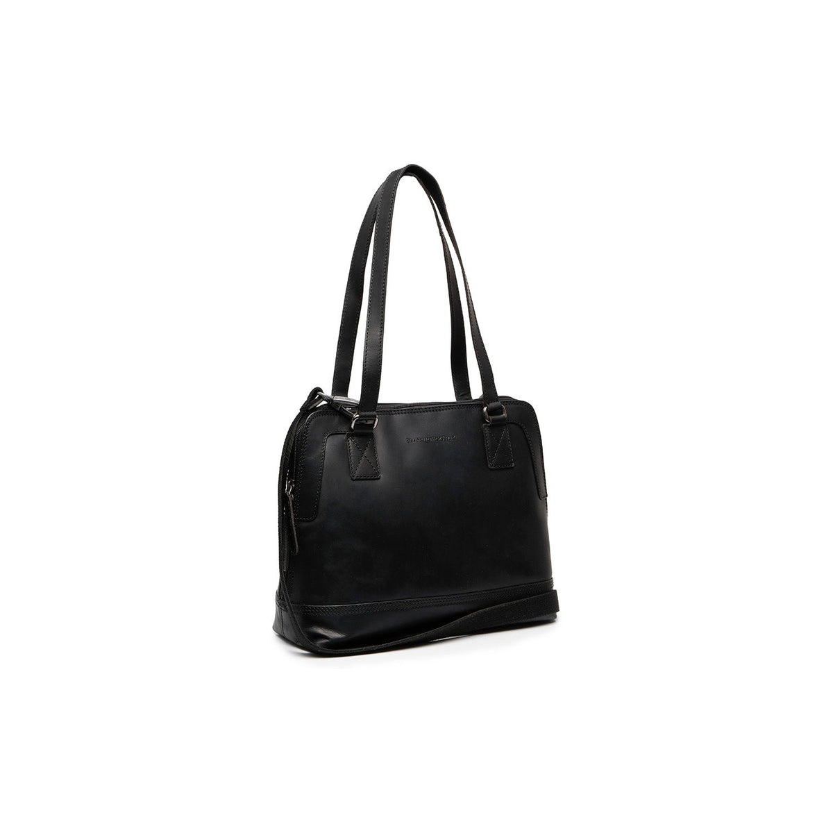 Seron Bolso de hombro de cuero flor in Classic 100% Full-Grain Leather - Full Exterior Front Profile View | Comprar online