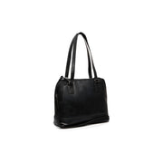 Seron Bolso de hombro de cuero flor in Classic 100% Full-Grain Leather - Full Exterior Front Profile View | Comprar online