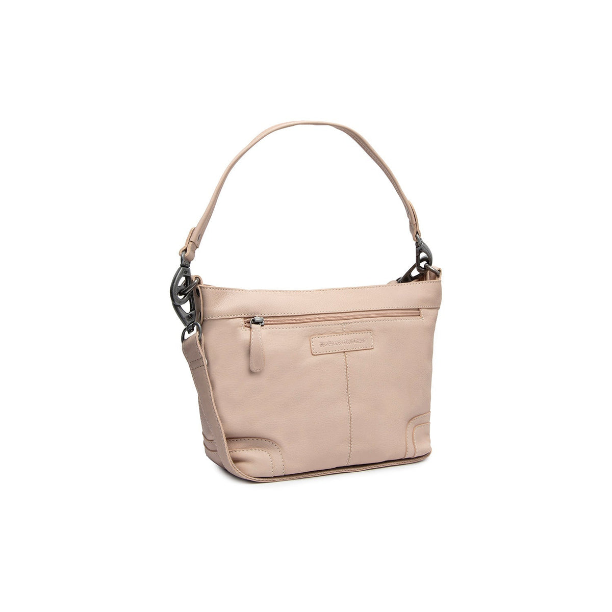 
Zarita Bolso de hombro de cuero flor en clásico 100% cuero flor integral - Full Exterior Vista frontal y silueta entallada | Comprar online