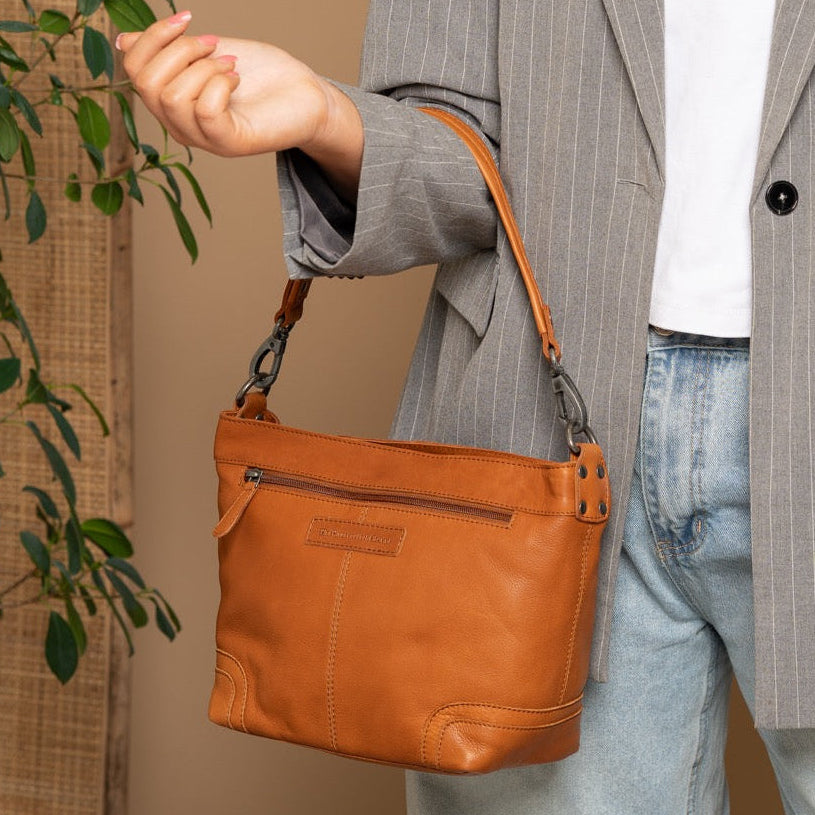 
Zarita Bolso de hombro de cuero flor – alternate product view 2