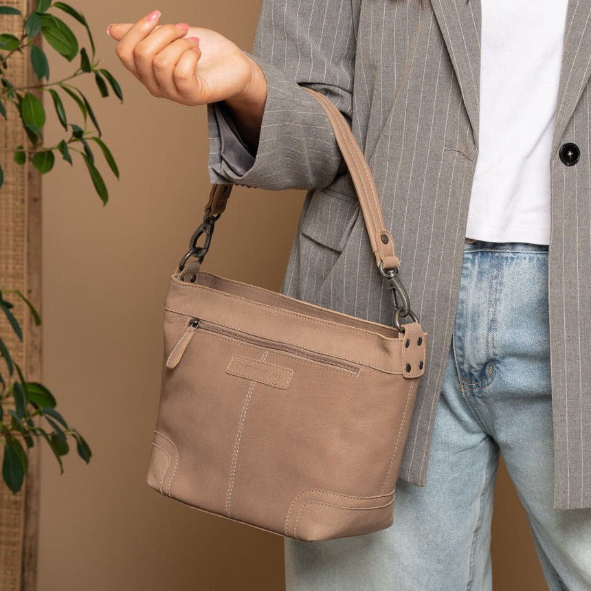 
Zarita Bolso de hombro de cuero flor – alternate product view 2