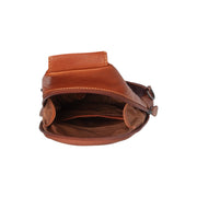 Cognac Leather Sling Bag Bowey para Mujer, detail view 4