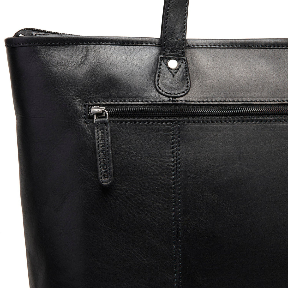 Reinforced Leather Base with Protective Metal Studs Detail