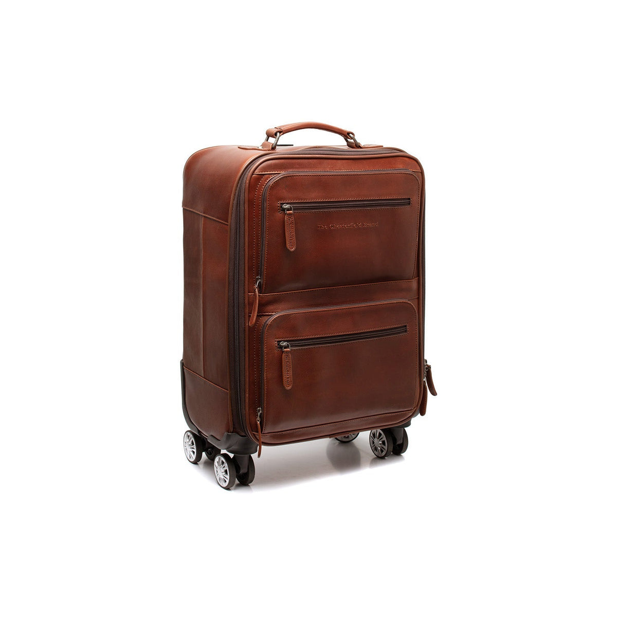 Cognac Leather Trolley San Marino para Mujer, detail view 8