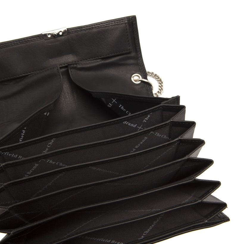 Elba Full-Grain Leather Waiter Wallet para Mujer