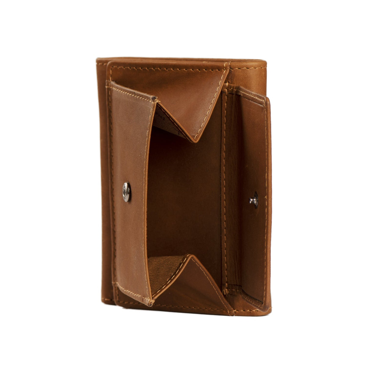 Solid Antique Brass Hardware &amp; Heavy-Duty Dual Zipper Detail on Harthoft Full-Grain Cartera de Cuero para Mujer