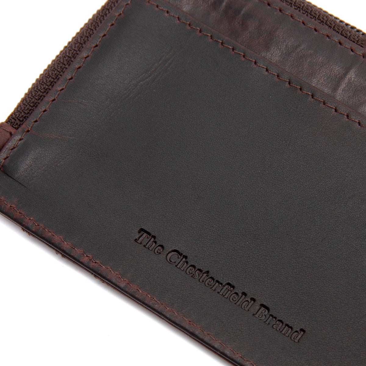 Brown Leather Wallet Livenza, detail view 3