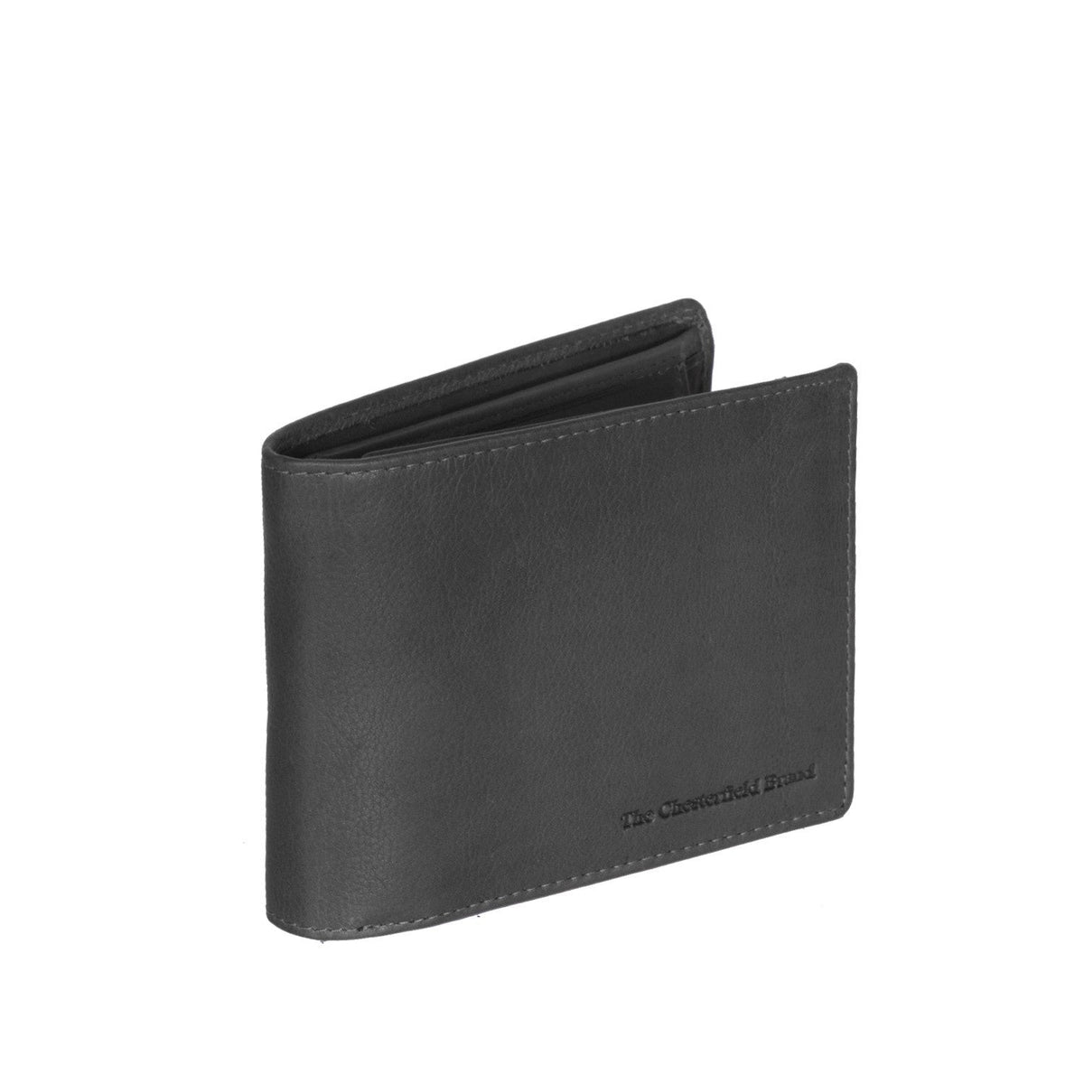 Marion Full-Grain Cartera de Cuero para Hombre in Classic 100% Full-Grain Leather - Full Exterior Front Profile View | Comprar online