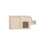 
Classic 100% Full-Grain leather Wallet - Perspectiva trasera con correas de cuero reforzadas