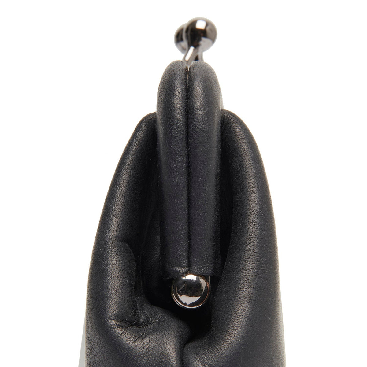 Lunera Full-Grain Leather Handbag - Structured Side Profile Showing Gusset Depth &amp; Expansion Capacity