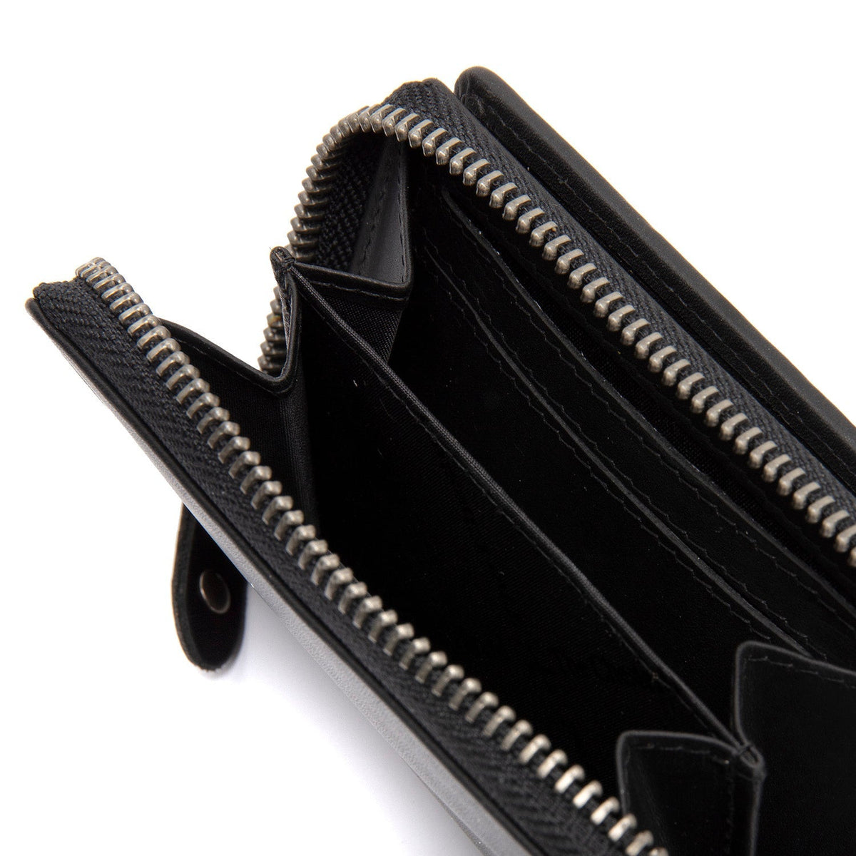 Classic 100% Full-Grain leather Wallet - Rear Perspective Showing Reinforced Leather Straps &amp; Stitching