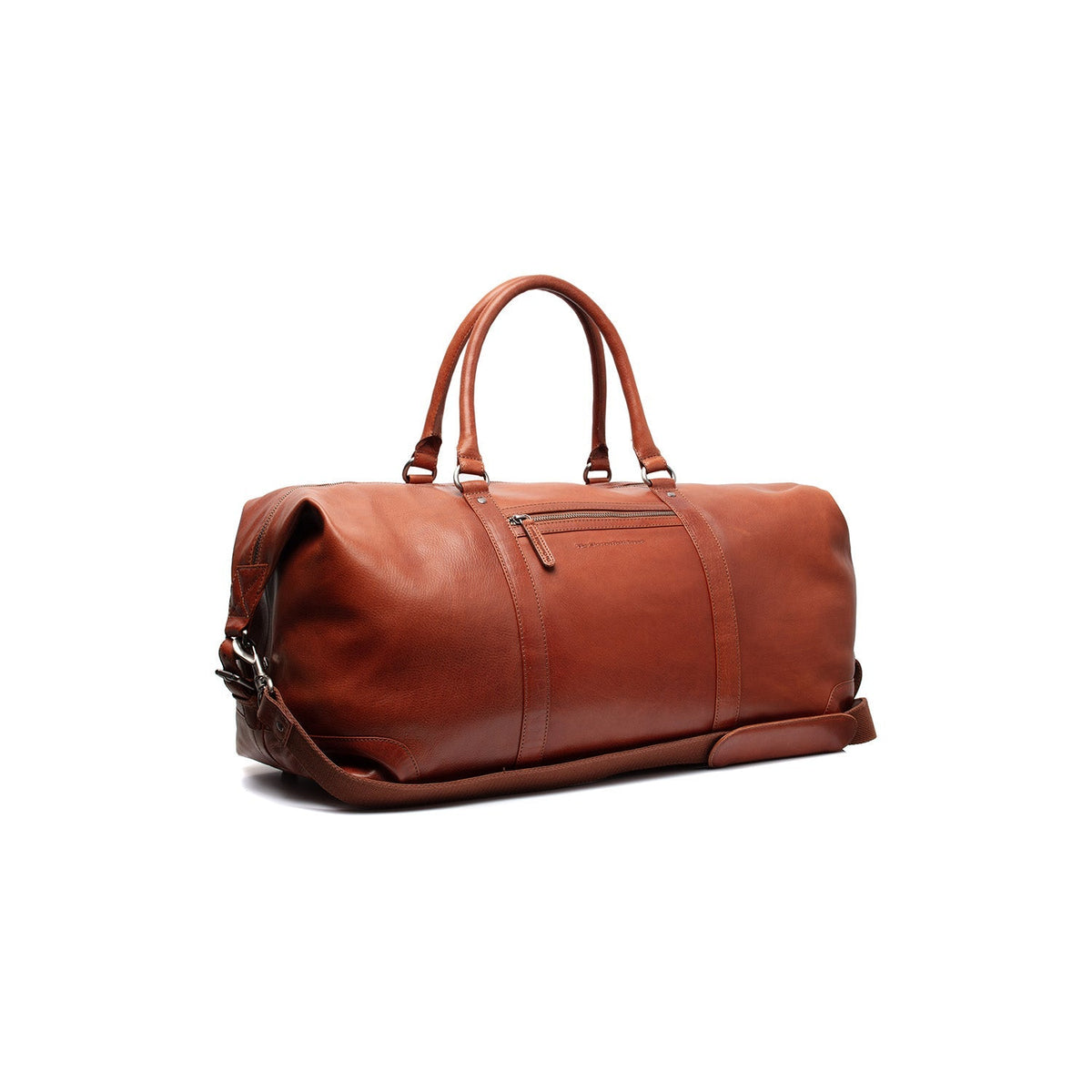 Cavoli Full-Grain Leather Weekender Bag para Mujer in Classic 100% Full-Grain Leather - Full Exterior Front Profile View | Comprar online