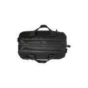 
Solid Antique Brass Hardware & Heavy-Duty Dual Zipper Detail on Volenza Bolsa de viaje weekender de cuero flor