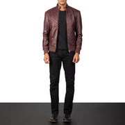 Moda Cazadora Bomber de Cuero para Hombre – Vista alternativa del producto 4