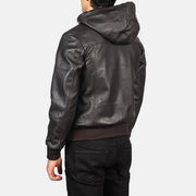 Nintenzo Cazadora Bomber de Cuero para Hombre – Vista alternativa del producto 5