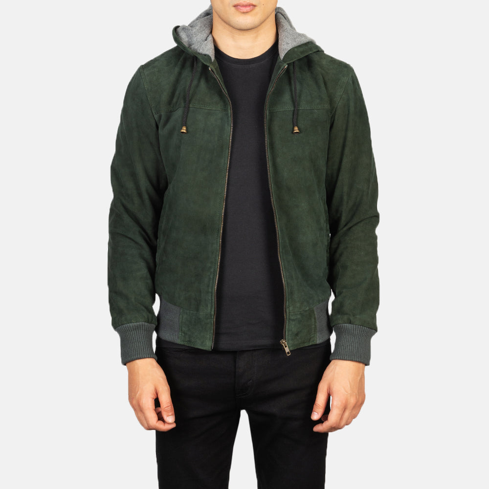 Nintenzo Cazadora Bomber de Cuero para Hombre – Vista alternativa del producto 1