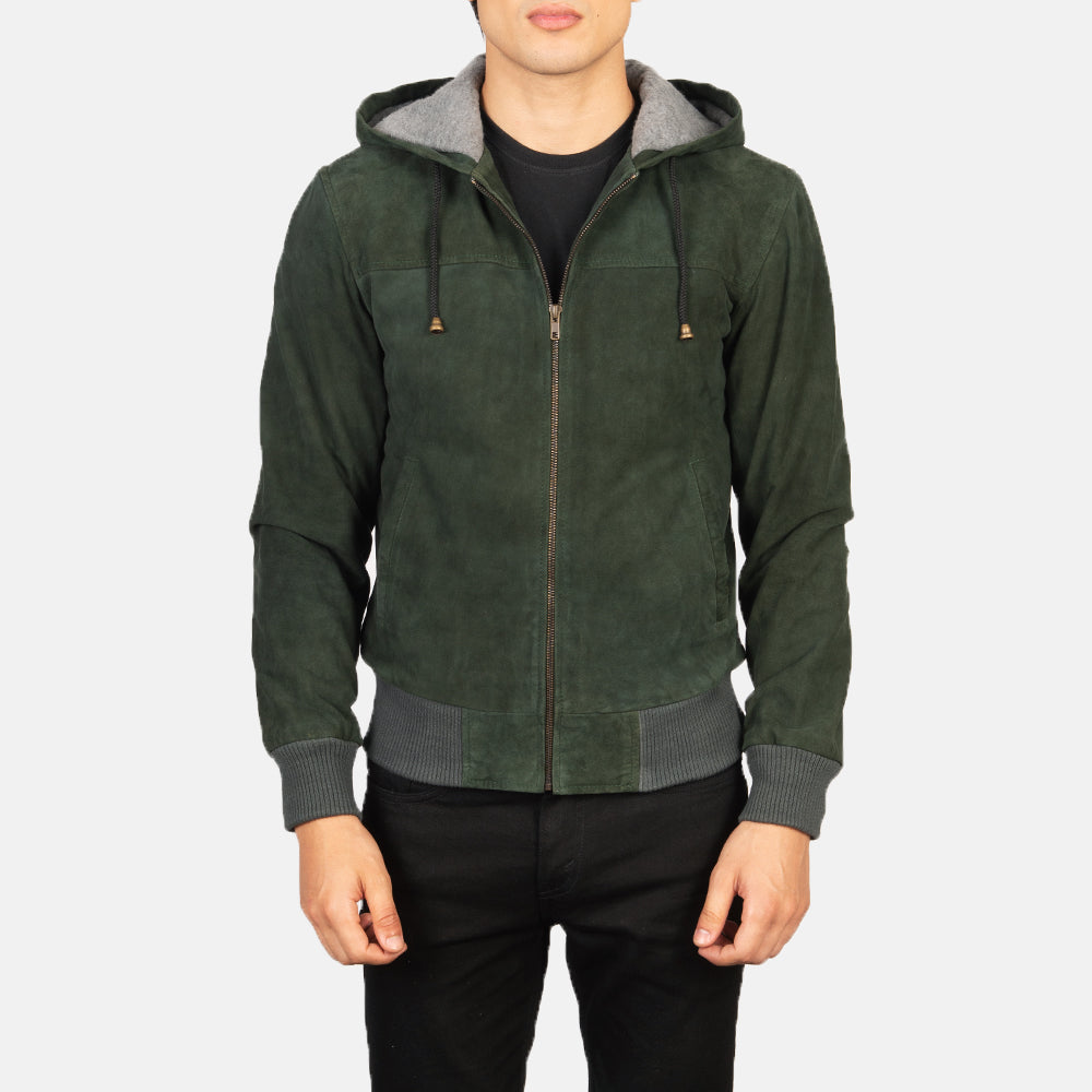 Nintenzo Cazadora Bomber de Cuero para Hombre – Vista alternativa del producto 4