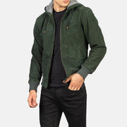 Nintenzo Cazadora Bomber de Cuero para Hombre – Vista alternativa del producto 6