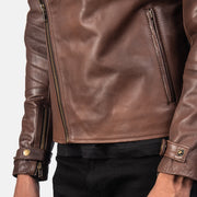 Raiden Chaqueta Biker de Cuero para Hombre – Vista alternativa del producto 6