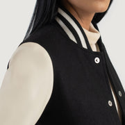 Savant Varsity Chaqueta de Cuero para Mujer – Vista alternativa del producto 6
