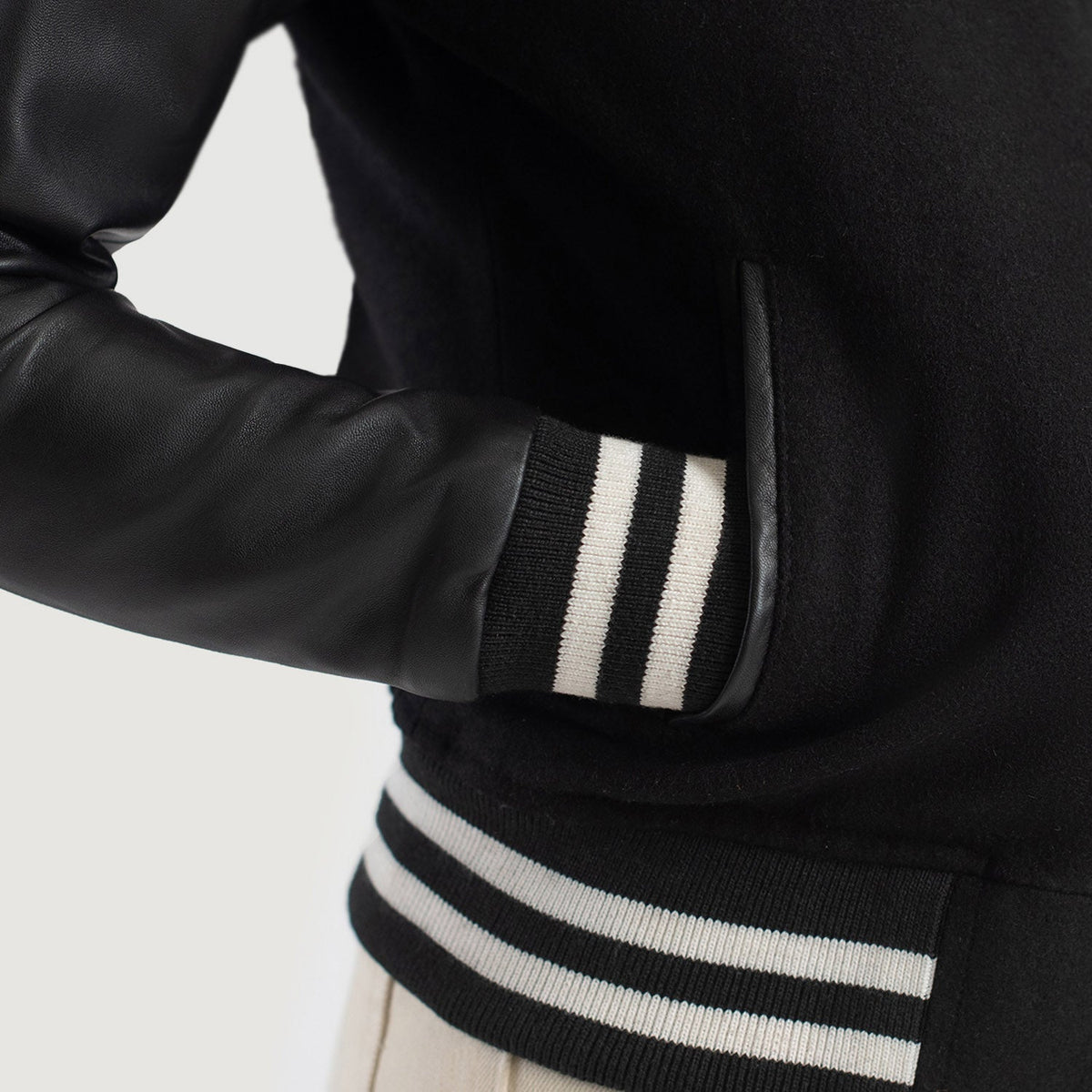 Savant Varsity Chaqueta de Cuero para Mujer – Vista alternativa del producto 6
