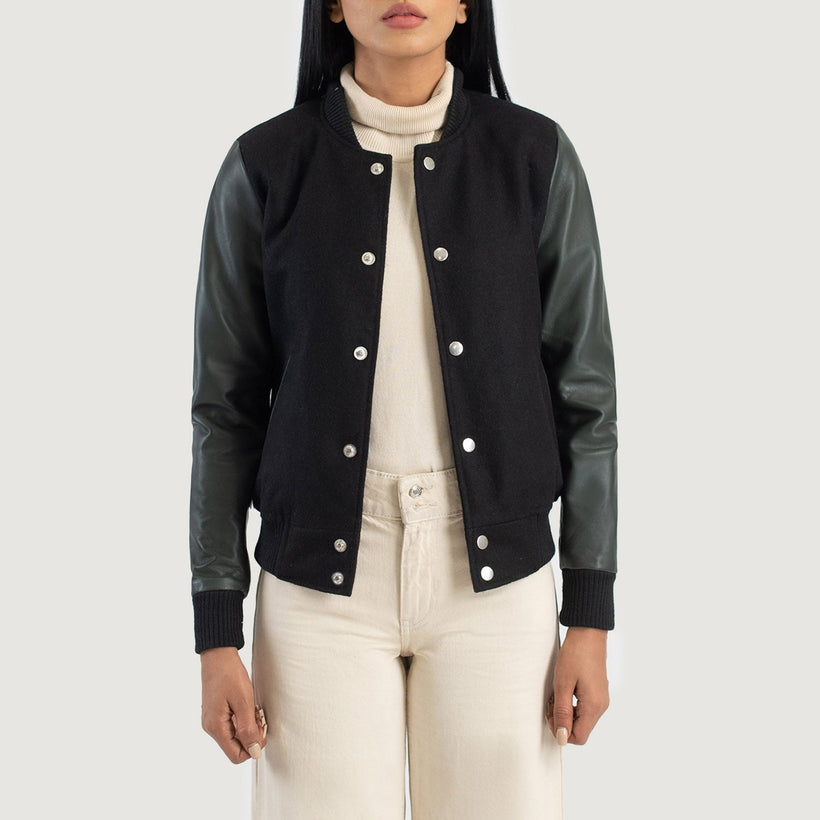 Savant Varsity Chaqueta de Cuero para Mujer