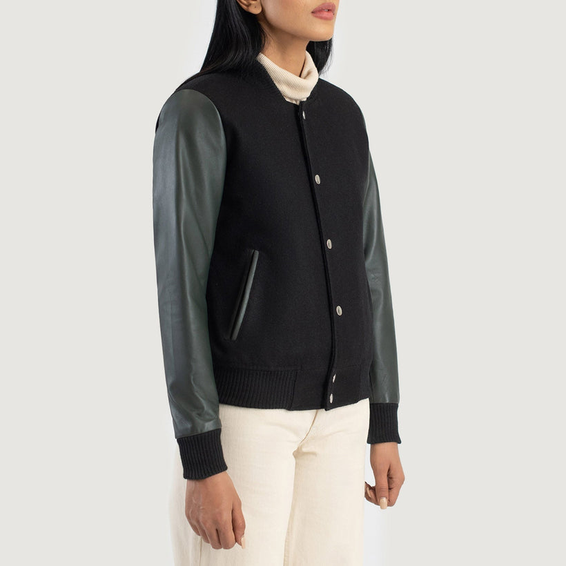 Savant Varsity Chaqueta de Cuero para Mujer