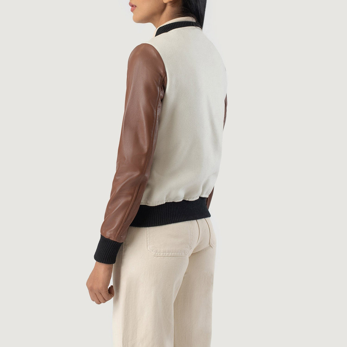 Savant Varsity Chaqueta de Cuero para Mujer – Vista alternativa del producto 5