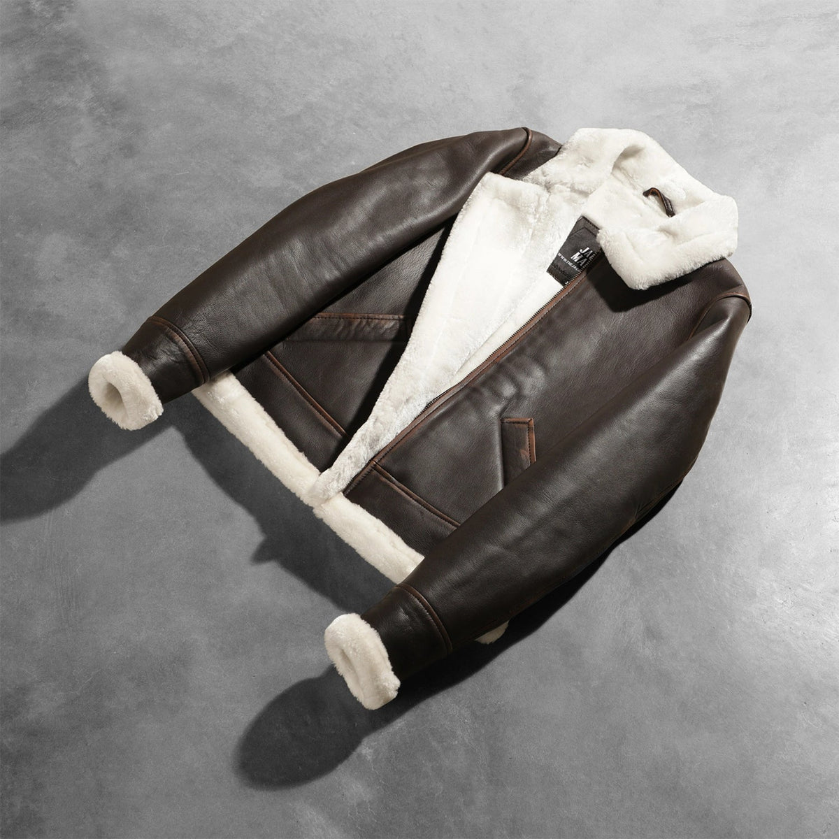 
Sherilyn B-3 Negro Chaqueta Bomber de Cuero para Mujer – alternate product view 8