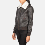 Stella G-1 Cazadora Bomber de Cuero para Mujer – Vista alternativa del producto 2