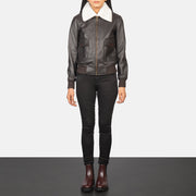 Stella G-1 Cazadora Bomber de Cuero para Mujer – Vista alternativa del producto 3
