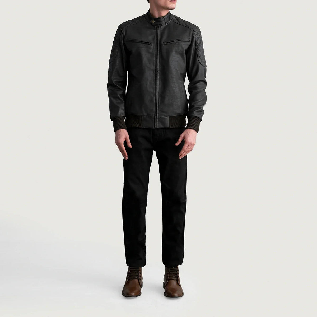 Sven Cazadora Bomber de Cuero para Hombre – Vista alternativa del producto 4